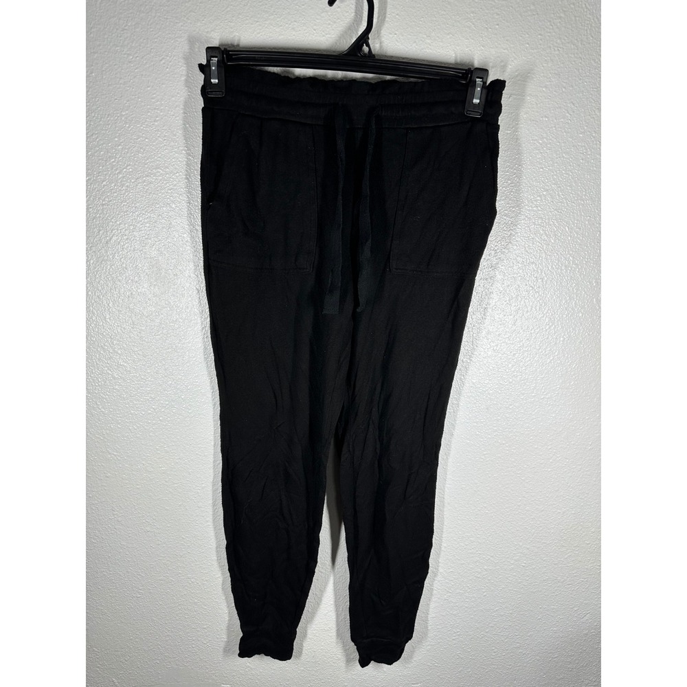 Dip Joggers Womens XS Black Sleepwear Pajama Pants Drawstring‎ Pockets Soft Knit